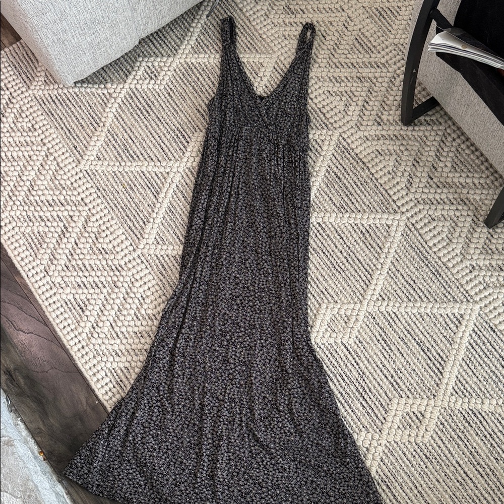 Target Dark Gray Patterned Maxi Dress